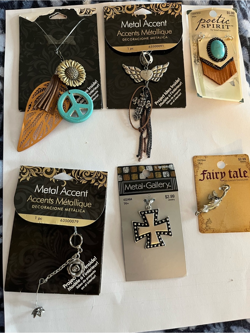 Mixed Metal & Turquoise Accent Charms - Assorted Pack